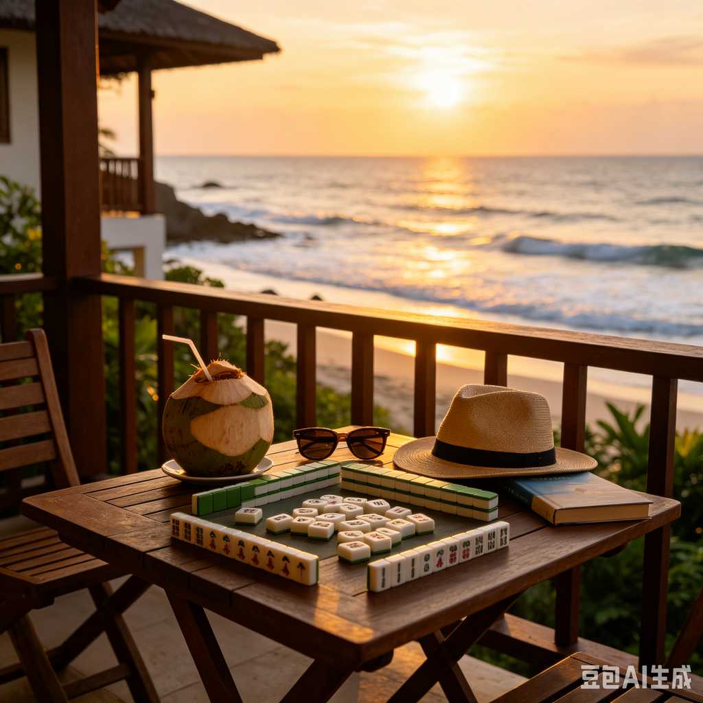 decorative text mahjong set